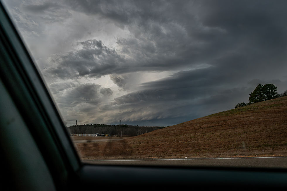 Storm chase, Alabama